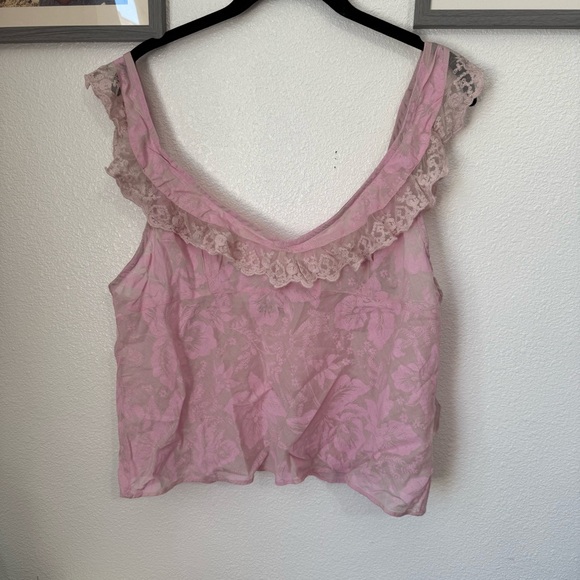 NWT Free People Making Me Blush Cami in Orchid Combo Size Large - Picture 3 of 11